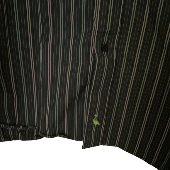 TAILORBYRD Mens Multi Color Striped Long Sleeve Shirt Size XL Contrasting Cuffs - Picture 3 of 16